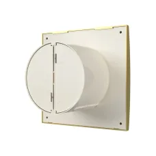 AURA 4C Champagne, Вентилятор осевой вытяжной с обратным клапаном D 100, декоративный