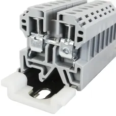 Клемма проходная, винтовой зажим, серая  57A/800В/10мм2/  (1 уп-50шт) ABK 10-V0 KLR