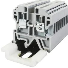 Клемма проходная, винтовой зажим, серая 32A/800В/4мм2/ (1 уп-80шт) ABK 4-V0 KLR