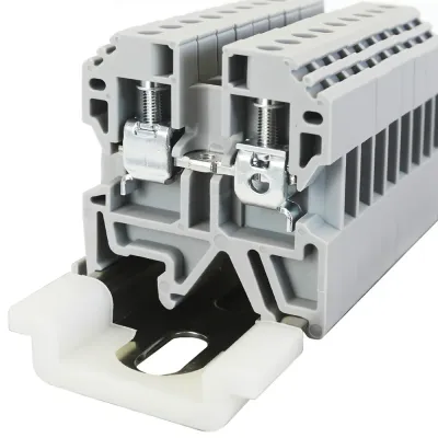 Клемма проходная, винтовой зажим, серая 32A/800В/4мм2/ (1 уп-80шт) ABK 4-V0 KLR