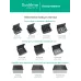 Лючок MultiDeS на 2 модуля IP44 с монтажной коробкой для стены фальшпола стола ЧЁРНЫЙ матовый тип MDK20