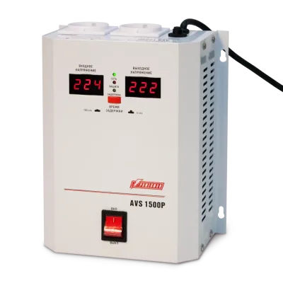 Стабилизатор напряжения POWERMAN AVS 1 500P для газового котла, компьютера, роутера