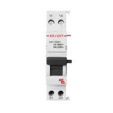 Контакт дополнительный ДК AX+UVT B-N/H/L, 1CO/6A/250V + UVT