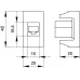 Розетка RJ-45 кат.5E,Viva,1 мод.,черн