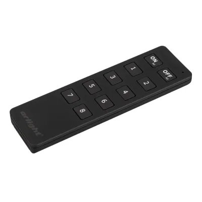 Пульт SMART-R8-DIM 8 зон, 2.4G ARL, IP20 пластик, 5 лет