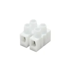 Клемник Полипропилен белый, 2р,85°С,450V,32A, 4мм.кв.