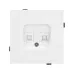 Механизм компьютерной розетки двойной SCT-TENDO-MPC2-PL-WH, RJ-45, CAT6, Белый