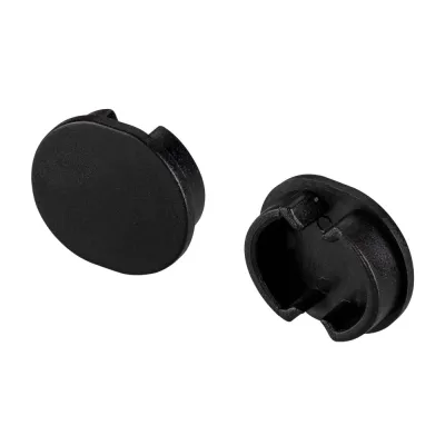 Заглушка ARH-ROUND-D20-DUAL BLACK глухая (пластик)