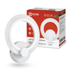 Светильник светодиодный ELEGANT BLISS-W 15Вт 230В 3000-6500K 1200Лм STEP COLOR белый IN HOME