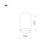 Корпус SP-POLO-SURFACE-R65 (WH, 1-3, 200mA) (IP20 металл, 3 года)