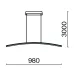 Светильник подвесной  Maytoni Curve MOD243PL-L18BSK LED 15W Латунь