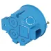 Коробка установочная ЭРА KUTS-68-45-blue синяя 68х45мм для твердых стен саморезы стыковочные узлы IP20