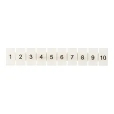 Маркеры для UT/ST/Push-in 2,5 с нумерацией 1-10 (100 шт.) EKF