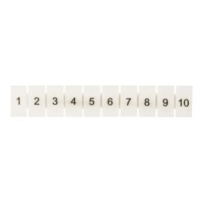 Маркеры для UT/ST/Push-in 2,5 с нумерацией 1-10 (100 шт.) EKF
