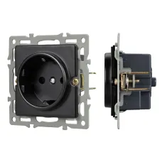Механизм электрической розетки SCT-GP-MEU-PL-BK 250V, 16A