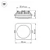 Панель светодиодная LTD-80x80SOL-BK-5W Warm White IP44 пластик 3 года