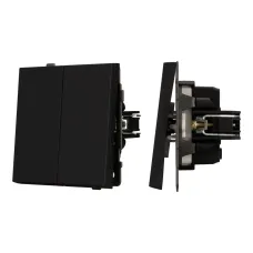 Механизм выключателя управления шторами SWT-TENDO-MKR2-SFPL-BK 230V, 10A, Чёрный, 1 пост