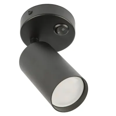 Светильник DLC-S620 GU10/B BLACK декоративный накладной серия Sotto Без лампы цоколь GU10 Выкл на корпусе Металл Черный TM Fametto