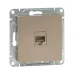 Механизм розетки RJ45 (cat5) шампань Эпика EKF Механизм розетки RJ45 (cat5) шампань Эпика EKF