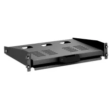 Полка выдвижная для клавиатуры 2U 300мм RAL9005