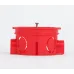 Коробка установочная ЭРА KUTS-68-42-s-red красная 68х42мм усиленная для твердых стен саморезы стыковочные узлы IP20