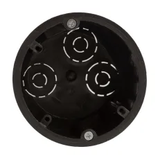 Коробка установочная ЭРА KUP-73-45-m-black черная 73х45мм для полых стен саморезы металлические лапки IP20