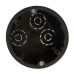 Коробка установочная ЭРА KUP-73-45-m-black черная 73х45мм для полых стен саморезы металлические лапки IP20