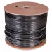 Витая пара F/UTP CAT5e PE 4PR 24AWG OUT SOLID     черный 305м
