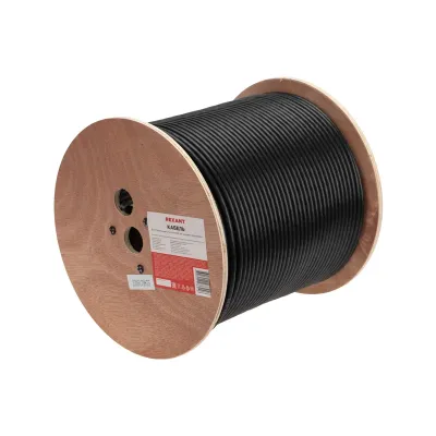 Витая пара F/UTP CAT6 4PR 23AWG PE OUT черный 305 м