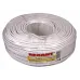 Кабель коаксиальный RG-58 A/U, 50 Ом, Cu/Al/Cu 64%, бухта 100 м, белый, REXANT