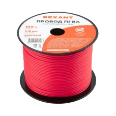 Провод ПГВА 1х1,50мм2, красный, 100 м