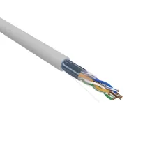 Витая пара F/UTP CAT 5e PVC 4х2х0.52 мм 24AWG INDOOR SOLID серый 305м PRO