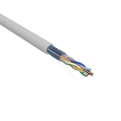 Витая пара F/UTP CAT 5e PVC 4х2х0.52 мм 24AWG INDOOR SOLID серый 305м PRO