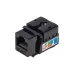 Модуль Keystone Jack RJ-45(8P8C) UTP неэкранированный CAT 6 тип 90град черный