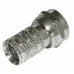 Разъем антенный на кабель штекер F для кабеля RG-6 5шт