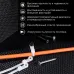 Хомут-стяжкa нейлоновая под винт 150x3,6 мм, белая, 100 шт