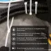 Хомут-стяжка кабельная нейлоновая 500x4,8 мм, белая, 100 шт