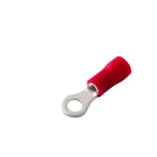 Наконечник кольцевой изолир  3.7 мм 0.5-1.5 кв мм (НКи 1.5-3.5) красный, REXANT