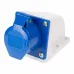 Розетка 113 стационарная 2Р+РЕ 16А 220В IP44, REXANT
