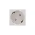 Розетка электрическая 45x45, CEE 7/4, 2K+3, 16A, белая