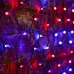 Гирлянда Сеть 2,5х2,5 м, черный ПВХ, 432 LED красные/синие