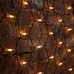 Гирлянда Сеть 2x3 м, черный каучук, 432 LED тёплый белый