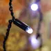 Гирлянда светодиодный Дождь 2х3 м, постоянное свечение, черный провод, 230 В, диоды белые