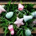 Гирлянда светодиодная Новый Год 1,5 м, прозрачный ПВХ, 10 LED, теплый белый, питание 2 х АА батарейки не в комплекте