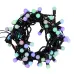 Гирлянда Мультишарики 17,5 мм, 10 м, 100 LED RGB, черный ПВХ, IP65, быстрая смена цвета, 230В соединяется NEON-NIGHT (нужен шнур питания 303-500)