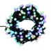 Гирлянда Мультишарики 17,5мм, 20 м, 200 LED RGB, черный ПВХ, IP65, быстрая смена цвета, 230В соединяется NEON-NIGHT (нужен шнур питания 303-500)