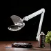 Лупа на струбцине, квадрат3D+20D с подсветкой 6LED Эксперт белая