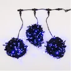 Гирлянда LED ClipLight 24 V, 3 нити по 20 м, свечение с динамикой, диодов Синий