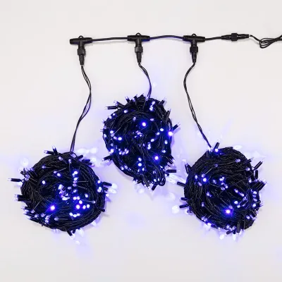 Гирлянда LED ClipLight 24 V, 3 нити по 20 м, свечение с динамикой, диодов Синий