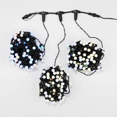 Гирлянда LED ClipLight - Мультишарики 24V, 3 нити по 20 м, свечение с динамикой, диодов RGB
